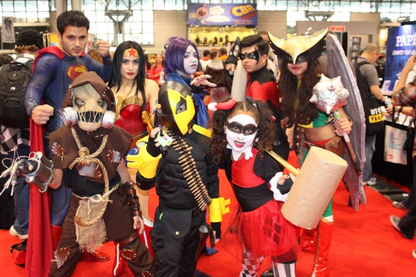 Parents and children cosplaying